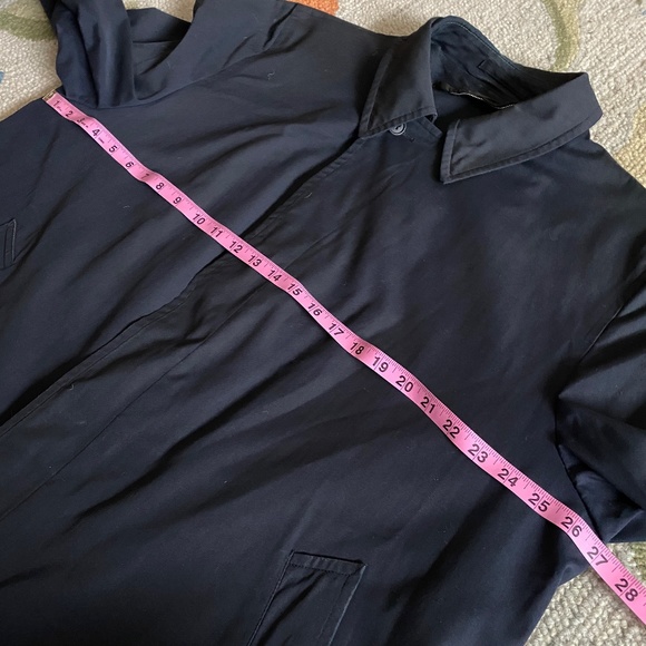 VTG I London Fog I Black Single Breasted Maincoat I *Shell Only* I 46R - Picture 6 of 16